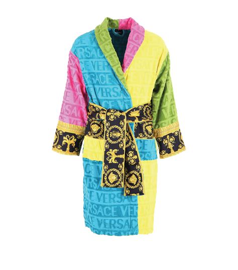 versace multi color robe|versace robe cost.